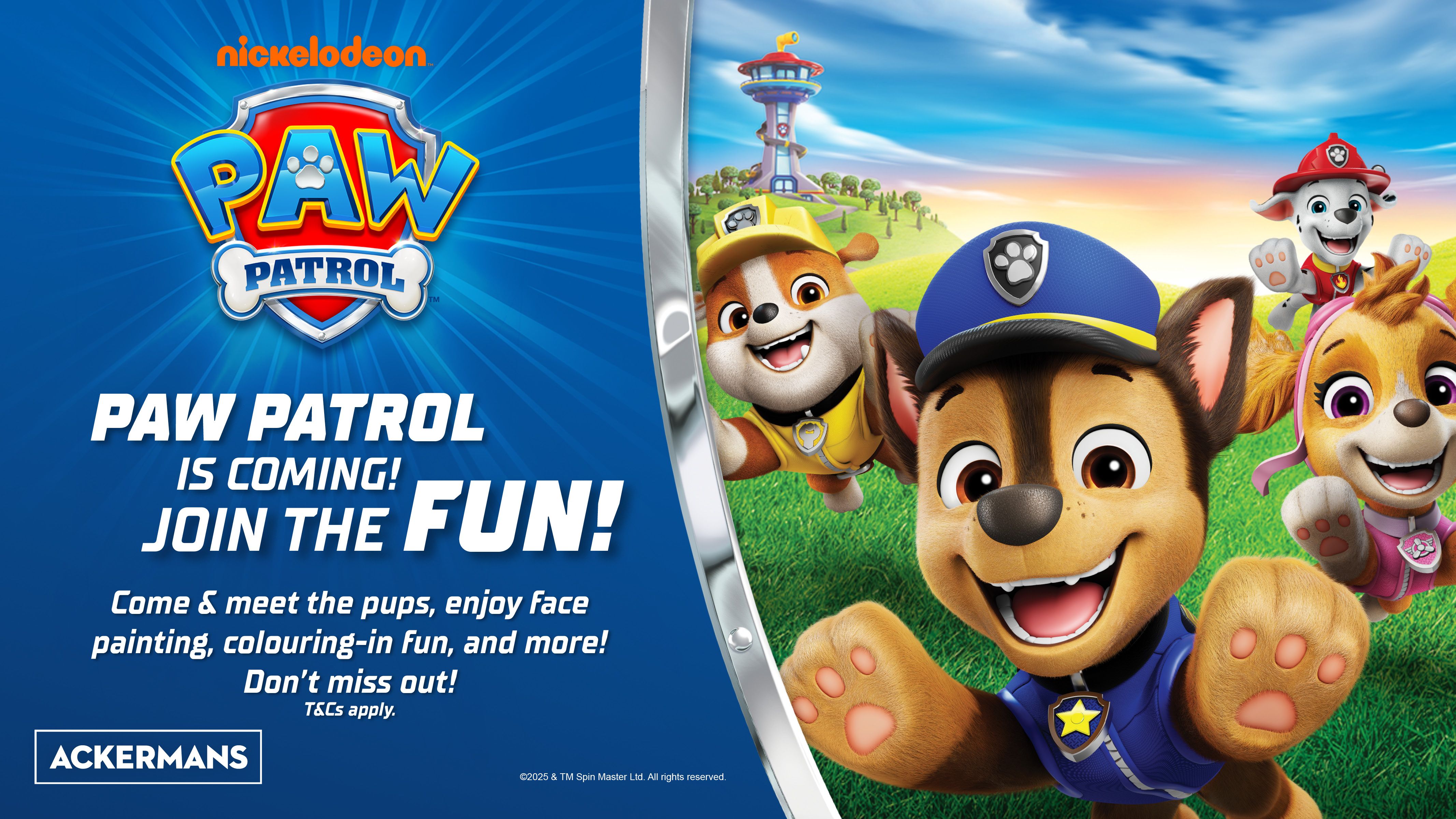 Ackermans Paw Patrol Meet & Greet