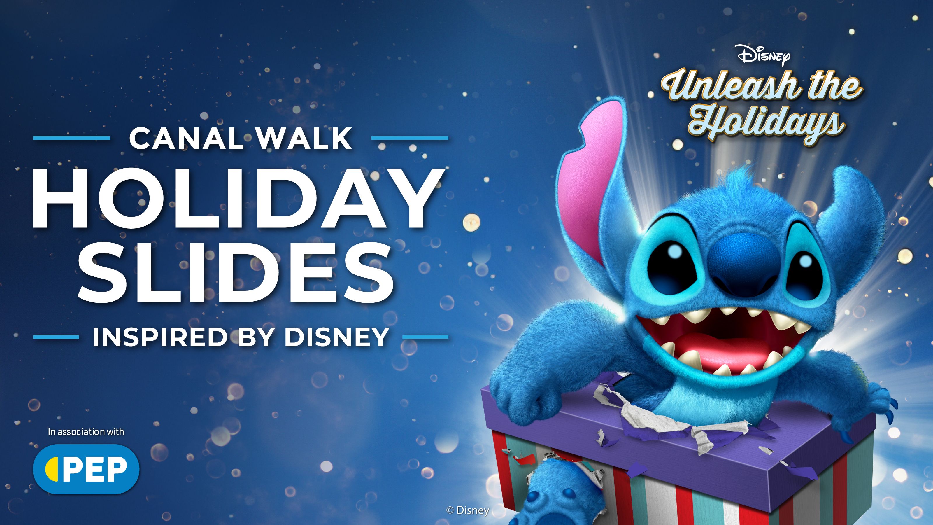 Canal Walk Holiday Slides inspired by Disney