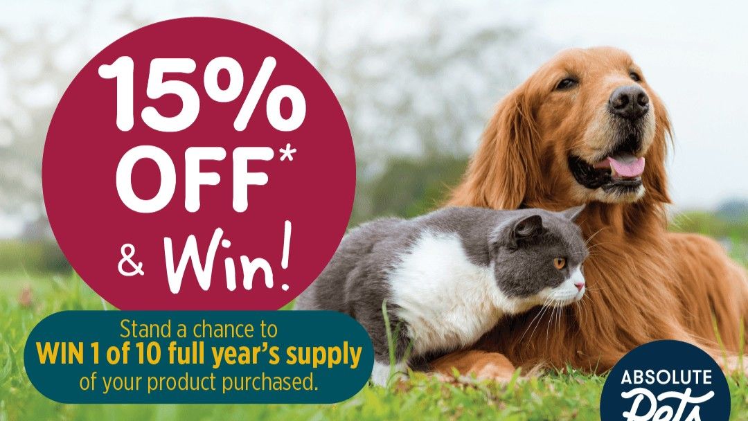 Absolute Pets | 15% Off & Win