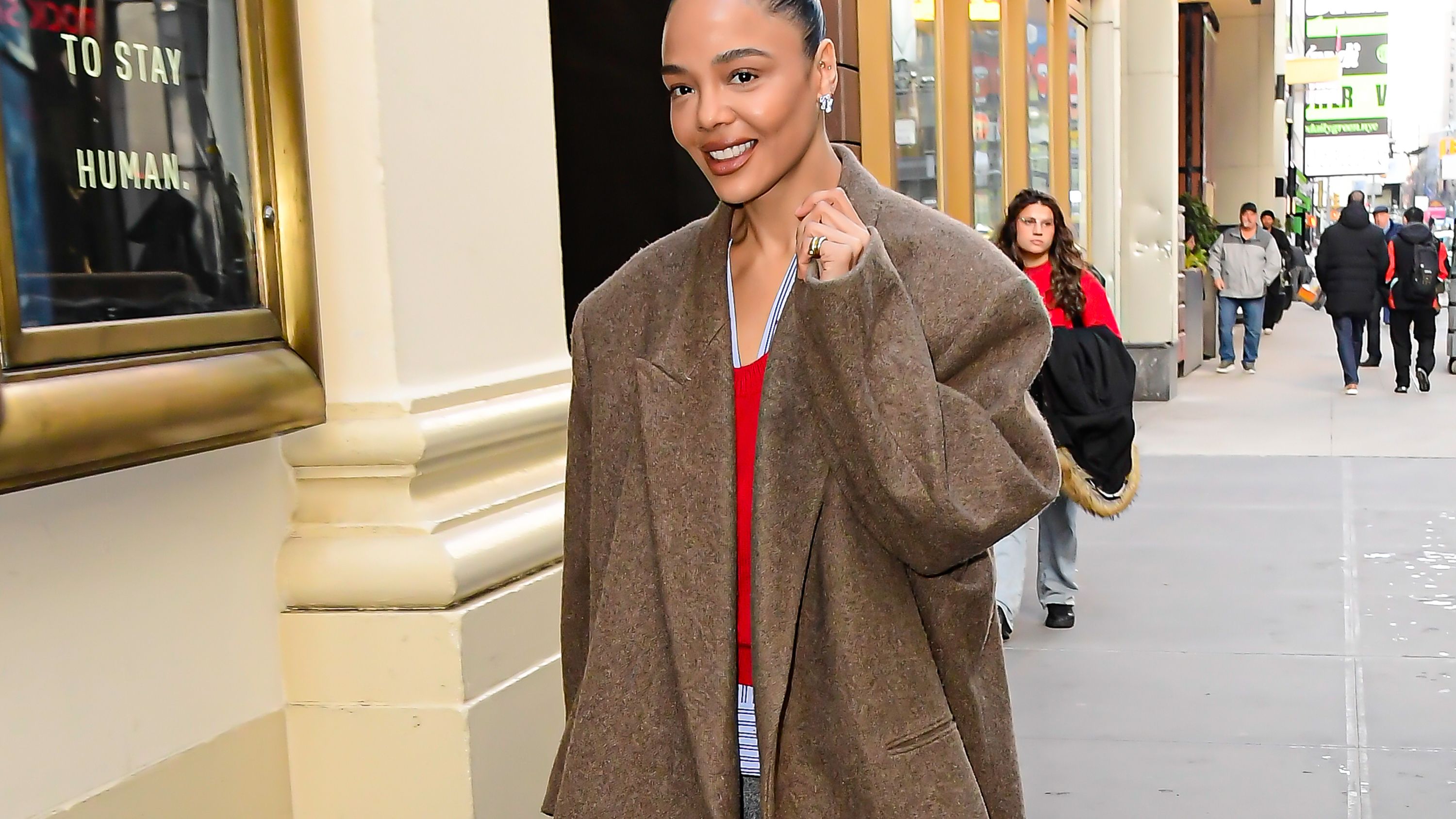 Tessa Thompson’s Luxe Layering Moment