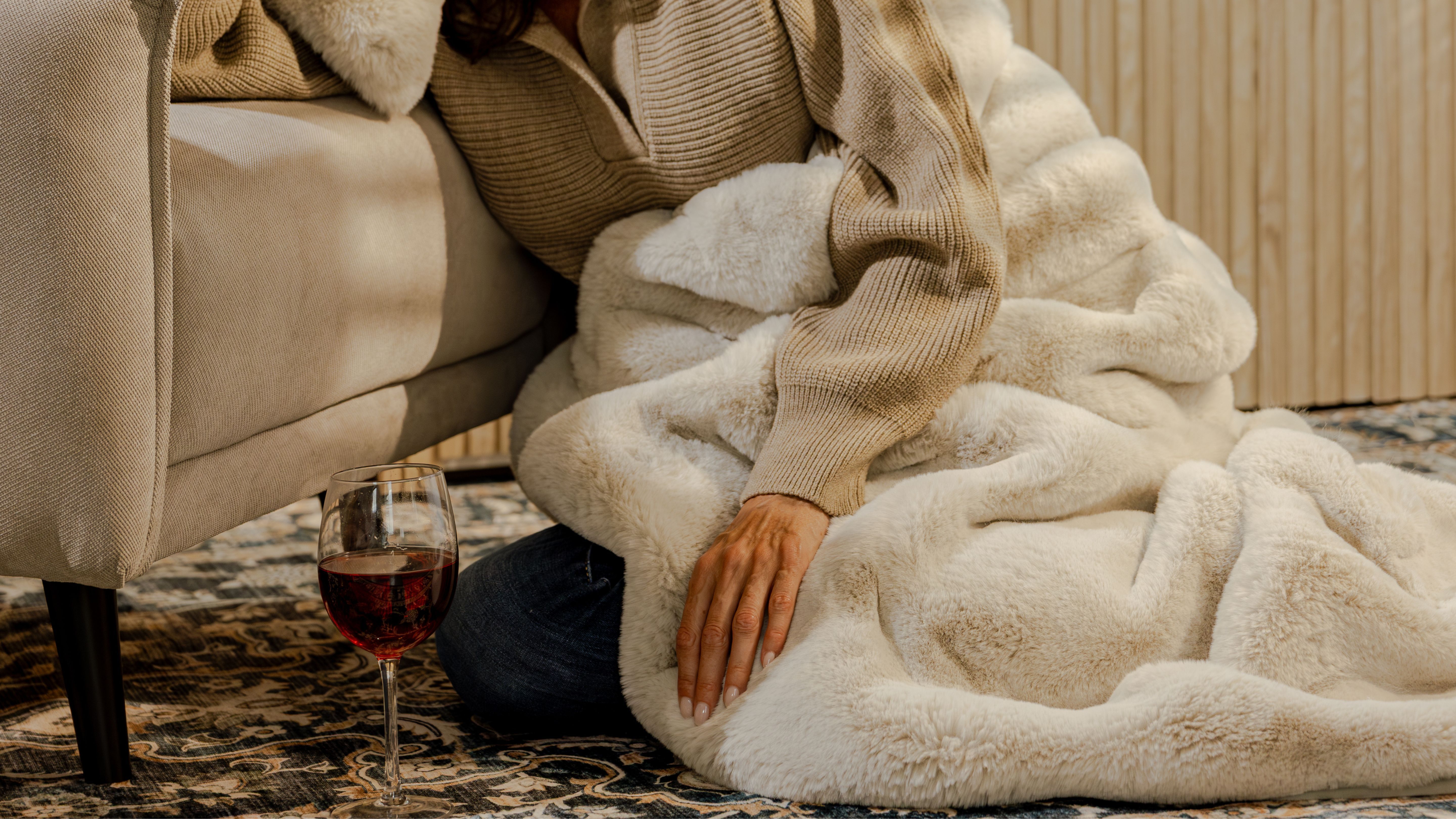 Whitehouse | 20% Off Pebble Mink Faux Fur Blanket